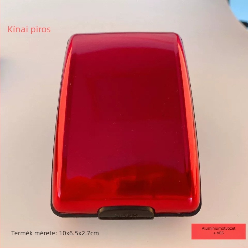 RFID alumínium ötvözet kártyatartó Ruiyi — uniszex, anyagok: alumíniumötvözet + ABS + rozsdamentes acél, modell: RFID alumínium ötvözetes kártyatartó, bevezetés: 2024 tavasz