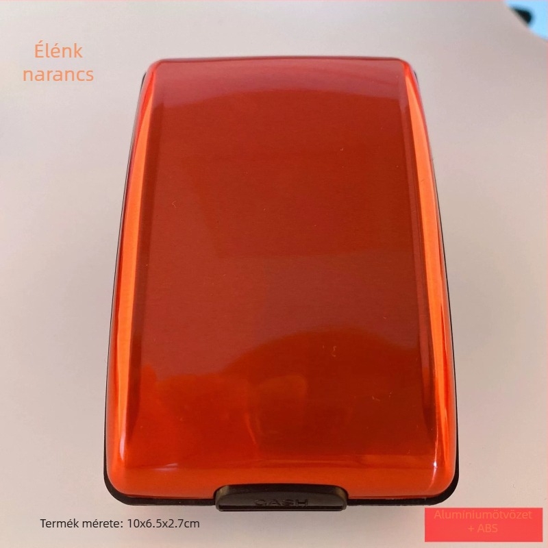 RFID alumínium ötvözet kártyatartó Ruiyi — uniszex, anyagok: alumíniumötvözet + ABS + rozsdamentes acél, modell: RFID alumínium ötvözetes kártyatartó, bevezetés: 2024 tavasz