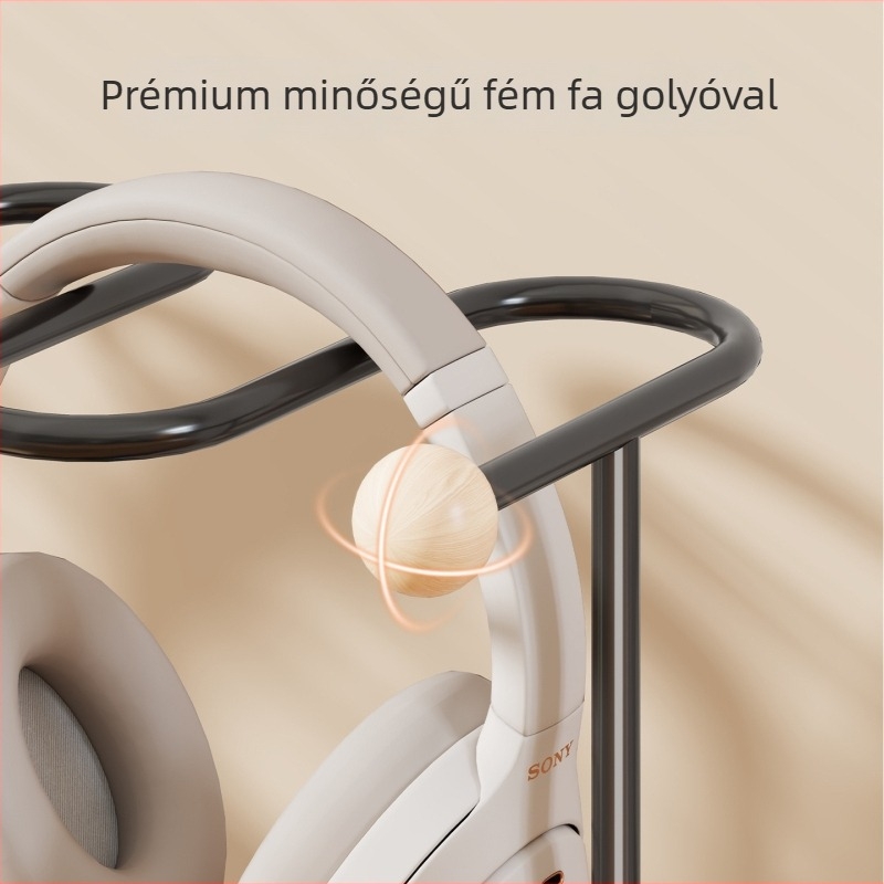 2 az 1-ben fejhallgatóállvány és Switch kontroller tároló | asztali kivitel, fém, 2 szint, letisztult modern stílus