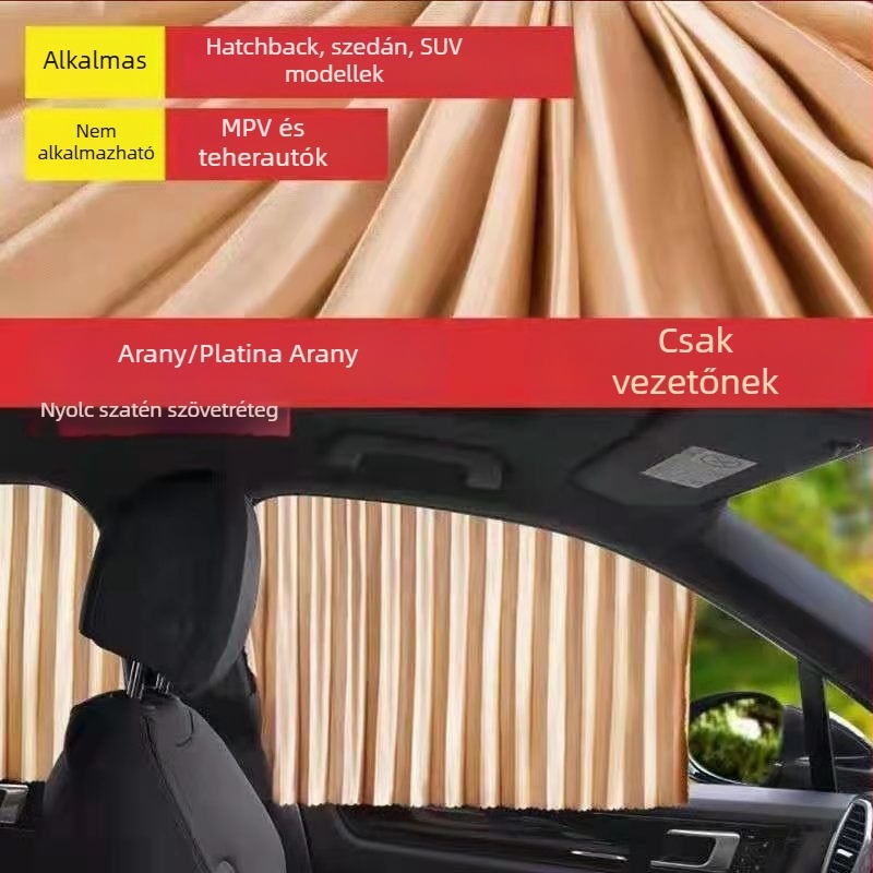 Autóablak napellenző – mágneses rögzítés, PMMA anyag, Toyota számára