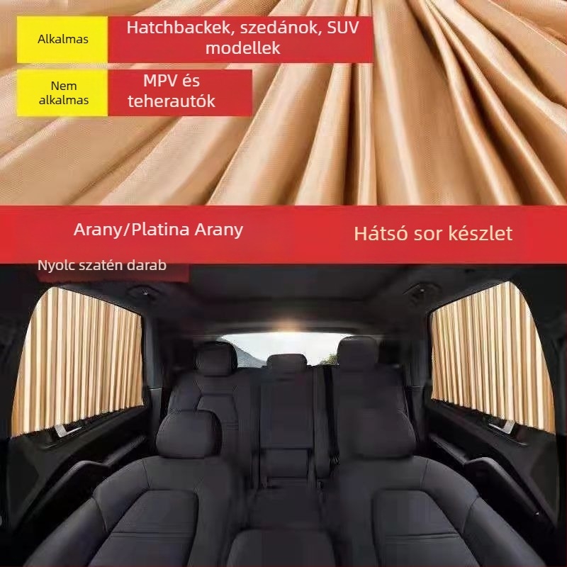 Autóablak napellenző – mágneses rögzítés, PMMA anyag, Toyota számára