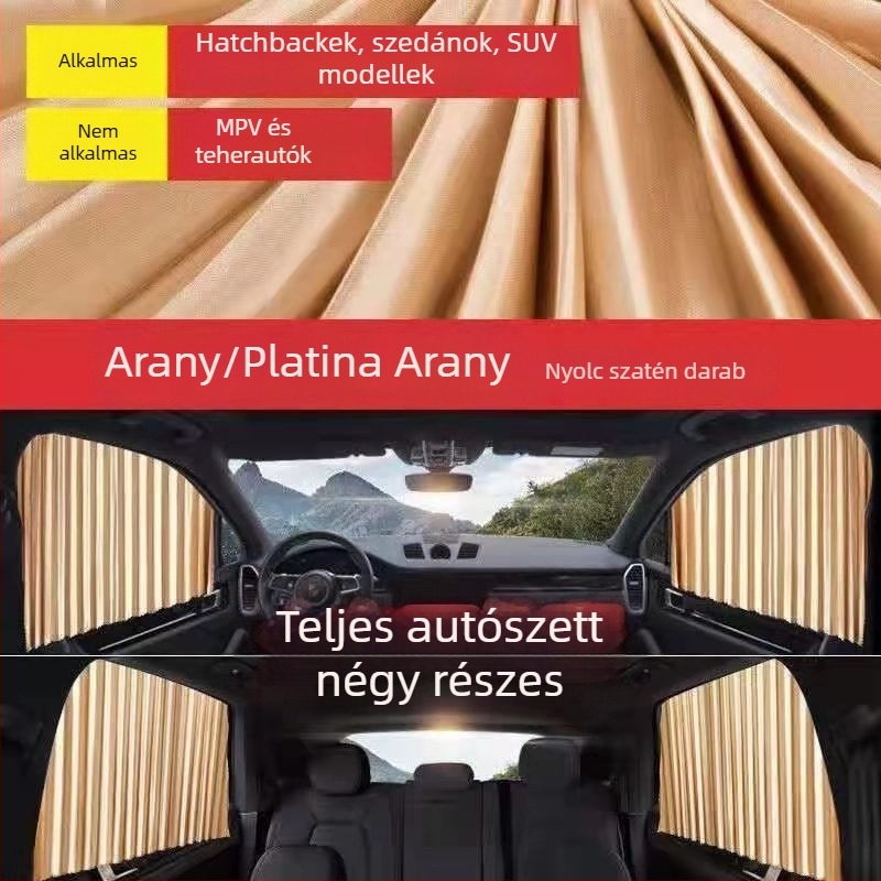 Autóablak napellenző – mágneses rögzítés, PMMA anyag, Toyota számára
