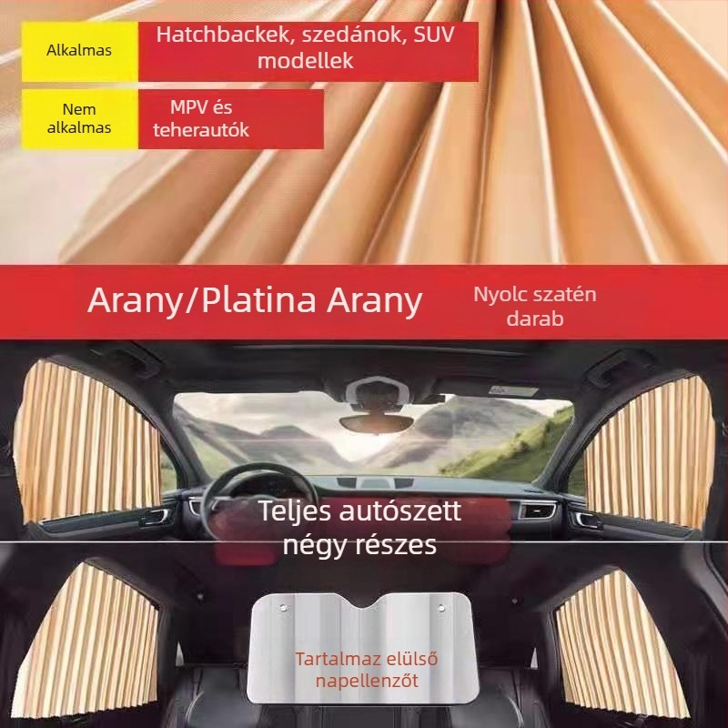 Autóablak napellenző – mágneses rögzítés, PMMA anyag, Toyota számára