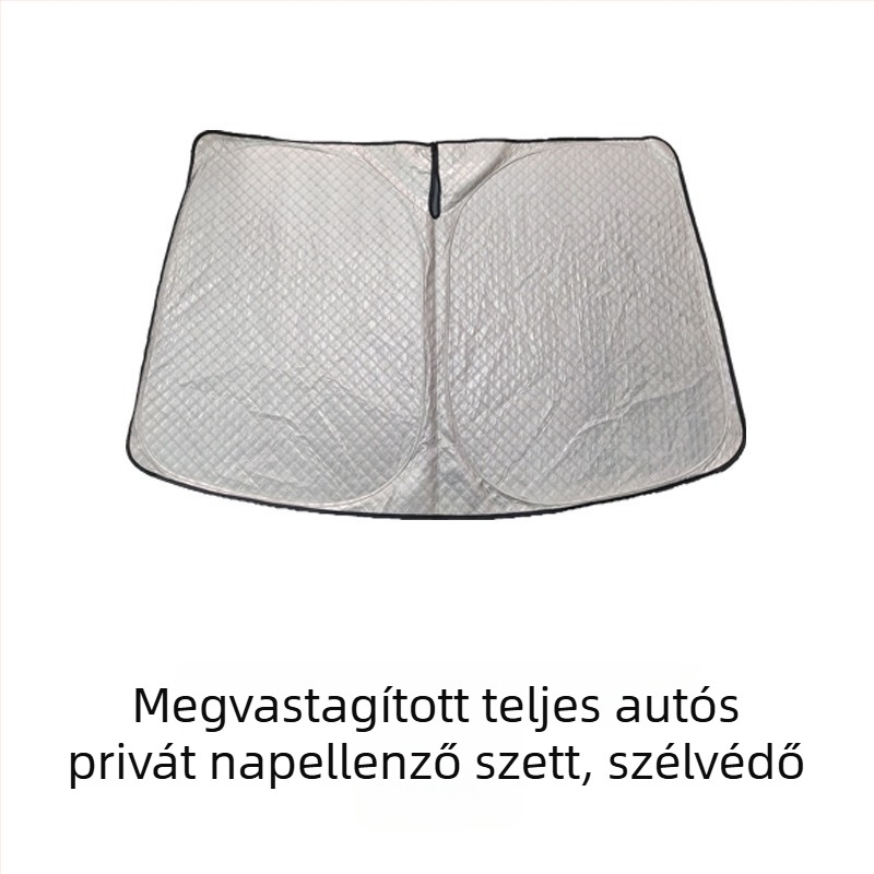 Tesla Model 3/Y – Teljes blackout kemping napellenző az első szélvédőhöz és az oldalsó ablakokhoz, privát szféra védelme