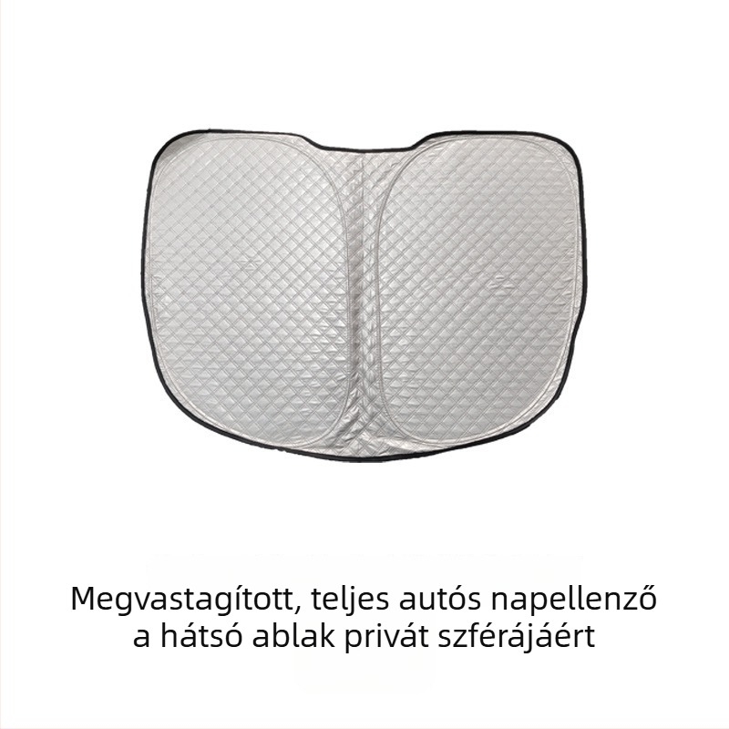 Tesla Model 3/Y – Teljes blackout kemping napellenző az első szélvédőhöz és az oldalsó ablakokhoz, privát szféra védelme