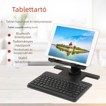 Forgó tablettatartó állvány, összecsukható és felemelő (Model Y01 · 600 g)