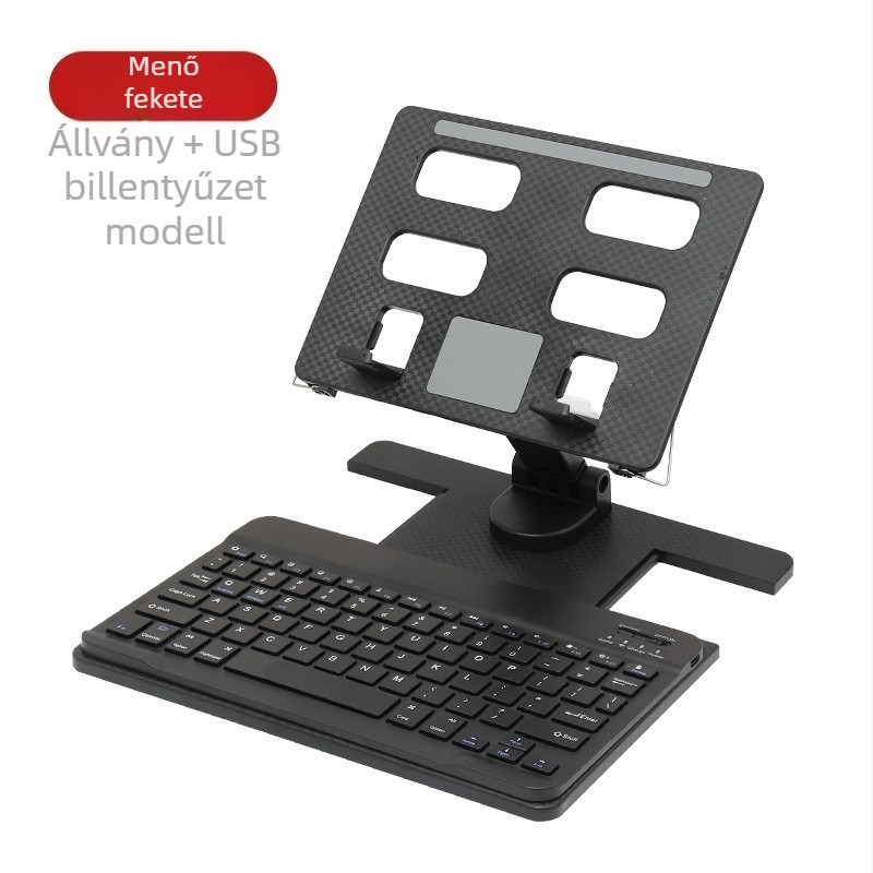 Forgó tablettatartó állvány, összecsukható és felemelő (Model Y01 · 600 g)