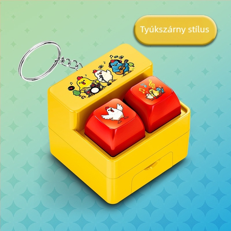 Kulcstartó egyedi műanyag dizájnnal; Blessed state márka; anyag: műanyag; csomagolás: szabványos.