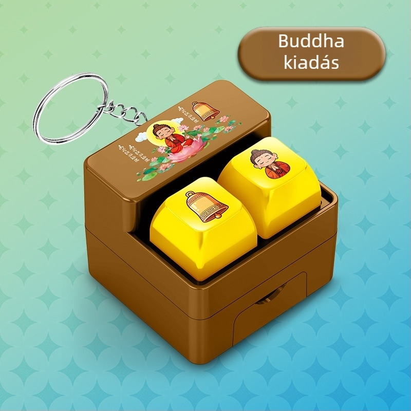 Kulcstartó egyedi műanyag dizájnnal; Blessed state márka; anyag: műanyag; csomagolás: szabványos.