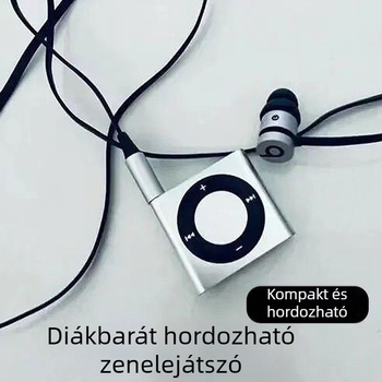 Mini hordozható MP3 lejátszó diákoknak - MP3 lejátszás, angol hallásértési gyakorlat, bővítő kártya nélküli