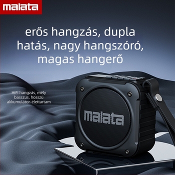 Malida A59 Bluetooth hangszóró - beépített 2000-4000mAh akkumulátor, 8W teljesítmény, frekvenciaválaszték 100Hz-20kHz, Bluetooth 5.0, hatótávolság 10m