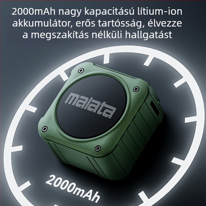 Malida A59 Bluetooth hangszóró - beépített 2000-4000mAh akkumulátor, 8W teljesítmény, frekvenciaválaszték 100Hz-20kHz, Bluetooth 5.0, hatótávolság 10m