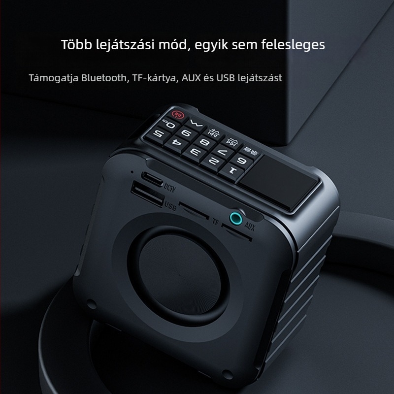 Malida A59 Bluetooth hangszóró - beépített 2000-4000mAh akkumulátor, 8W teljesítmény, frekvenciaválaszték 100Hz-20kHz, Bluetooth 5.0, hatótávolság 10m
