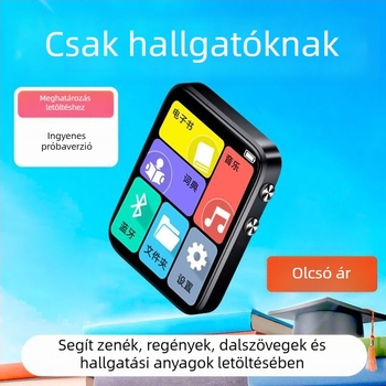 Bluetooth MP4 Walkman – érintőképernyős MP3 lejátszó és e-könyv olvasó