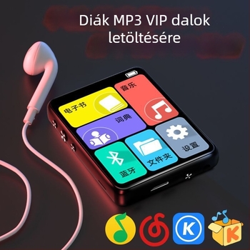 Bluetooth MP4 Walkman – érintőképernyős MP3 lejátszó és e-könyv olvasó