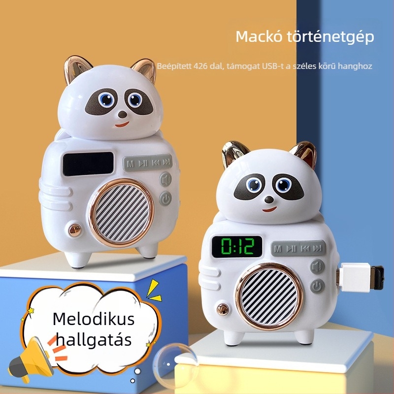 Gyermekek korai nevelését támogató történetgép mesékkel és dalokkal (LCD-kijelző, újratölthető lítiumakkumulátor, MP3 lejátszás, letölthető tartalom, 4–8 GB memória)