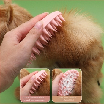 Solando szilikon fürdető és masszírozó kefe kutyáknak, 500 darabos csomag