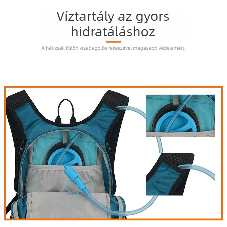 SUNRUNNER túrahátizsák – könnyű, lélegző, vízálló, száraz-nedves elválasztás, éjszakai láthatóságért visszaverő elemek