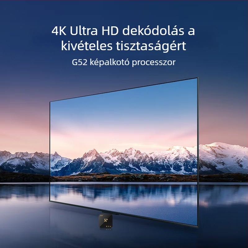 Androidos TV Box 4K kimenet, Quad-core processzor, 1GB RAM, 8GB tárhely