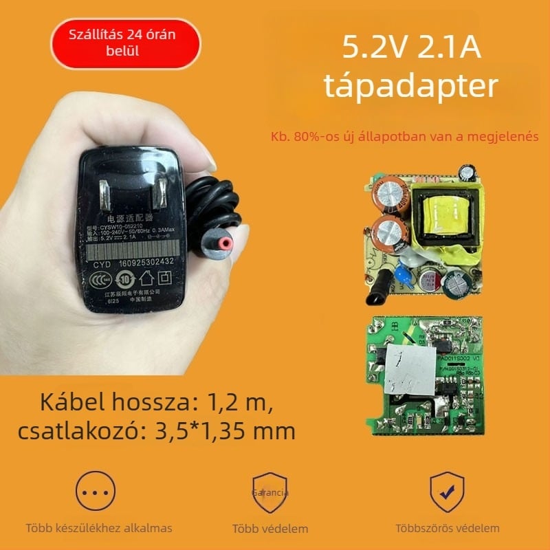Magic Box tápegység 5.2V 2.1A – Modell CYSW10-052210, Bemenet 100-240V, Kimenet 5.2V