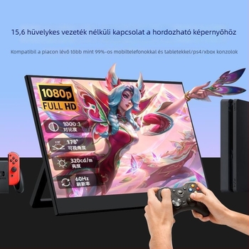 Vezeték nélküli hordozható kijelző - 480p - 128 MB memória - Wi-Fi - érintőképernyős