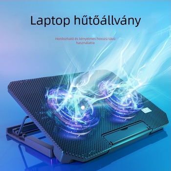 Nossi S200C notebook hűtő, két ventilátorral, levegőhűtés, fémháló