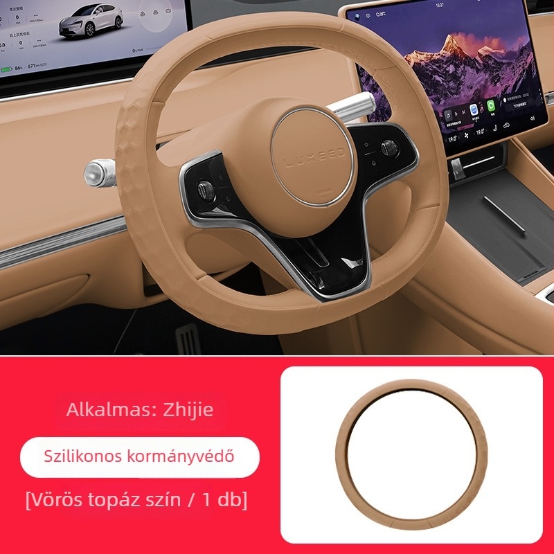 Szilikon kormánykerék-huzat, minimalist stílus, egész éves használat, Wisdom járművekhez, speciális autós szerelés