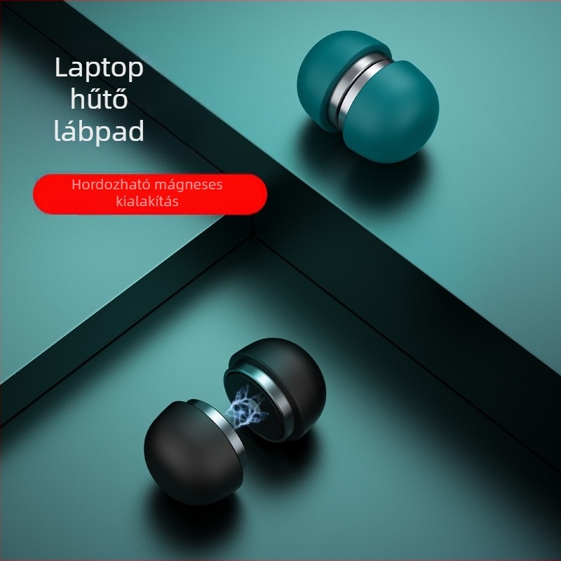 Universalis laptopállvány — kompakt gomba-stílusú asztali tartó, alumíniumötvözet + szilikon, 33 g
