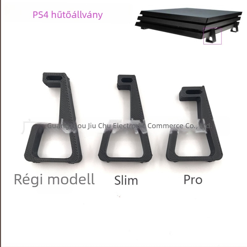 PS4 Pro/Slim hűtőállvány – vízszintes és függőleges alap, műanyag, 12 g