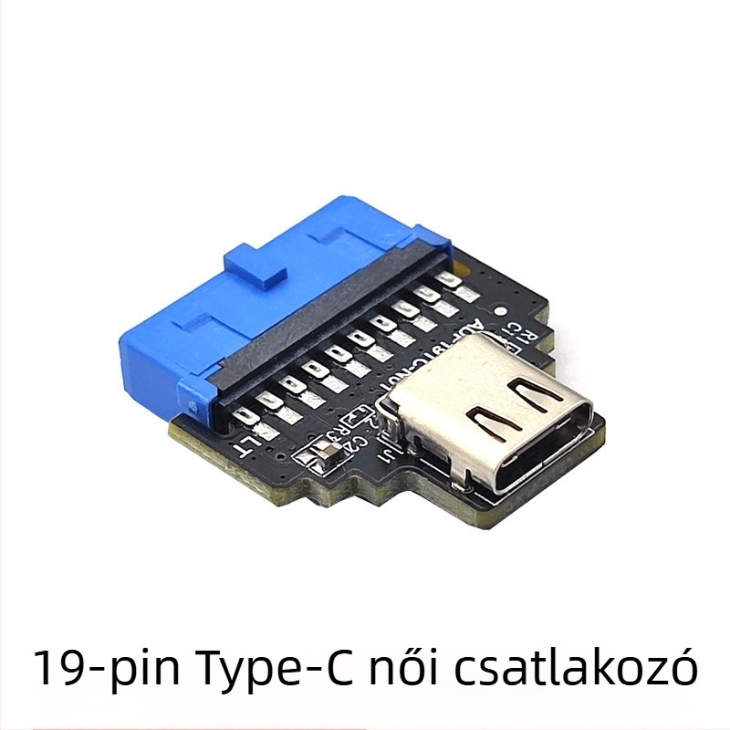 Asztali USB 3.0 adapterkártya, 2 portos, 19-pin USB 3.0-hoz, rézmagú
