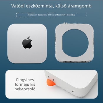 Mac mini M4 állvány alap, asztali tartó, hőelvezető keret, modell 001, Strange leaves