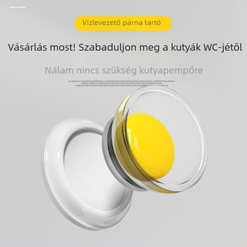 Kutyatetem vizeló párna tartója hordozható vécéhez – ABS műanyag, rögzítő csat, kompatibilis hím kutyákkal