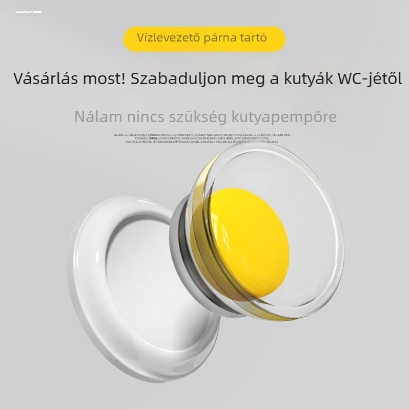 Kutyatetem vizeló párna tartója hordozható vécéhez – ABS műanyag, rögzítő csat, kompatibilis hím kutyákkal