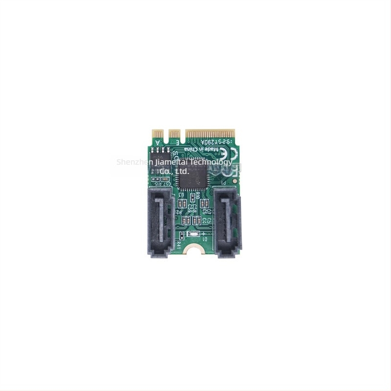 Mini PCIe adapterkártya 2-portos SATA 3.0-hoz, M.2 Key A+E interfész, SATA 7-pines csatlakozó, 6Gb/s