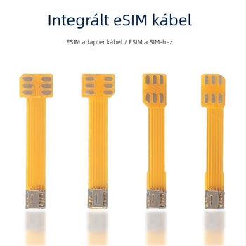 Külső adapterlap patch-kábellel az 5×6 chip SIM-re konverzióhoz, forrasztás nélkül, integrált kábel