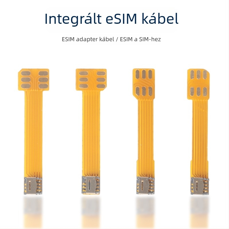 Külső adapterlap patch-kábellel az 5×6 chip SIM-re konverzióhoz, forrasztás nélkül, integrált kábel
