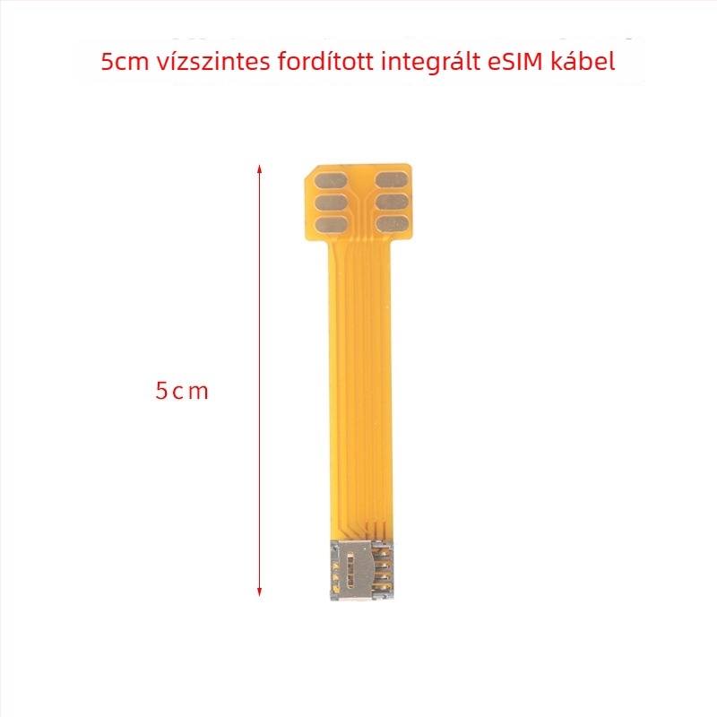 Külső adapterlap patch-kábellel az 5×6 chip SIM-re konverzióhoz, forrasztás nélkül, integrált kábel