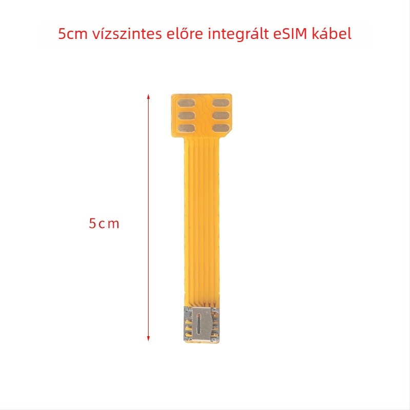 Külső adapterlap patch-kábellel az 5×6 chip SIM-re konverzióhoz, forrasztás nélkül, integrált kábel