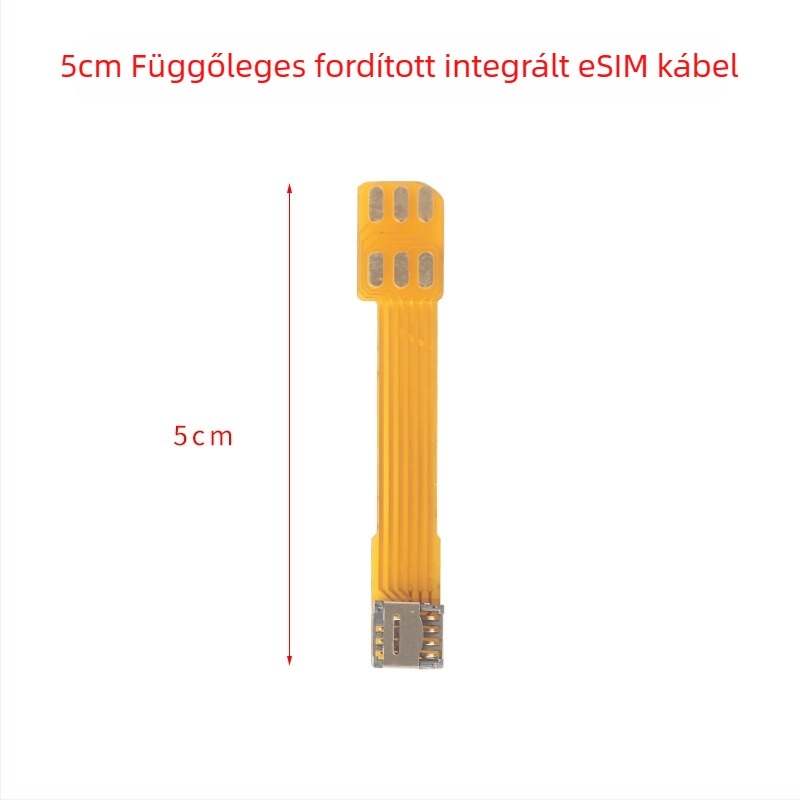 Külső adapterlap patch-kábellel az 5×6 chip SIM-re konverzióhoz, forrasztás nélkül, integrált kábel