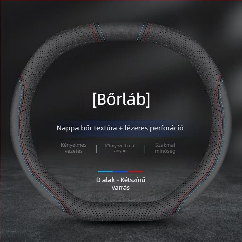 Volánvédő bőr Napa, csúszásmentes, lélegző, izzadságot felszívó, ultra vékony, univerzálisan illeszkedik minden évszakhoz