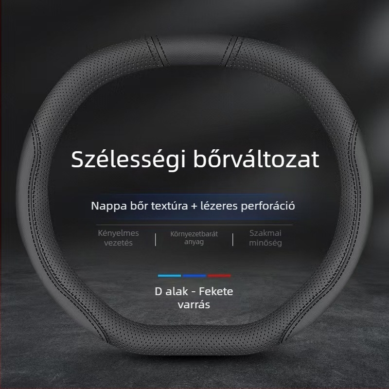 Volánvédő bőr Napa, csúszásmentes, lélegző, izzadságot felszívó, ultra vékony, univerzálisan illeszkedik minden évszakhoz