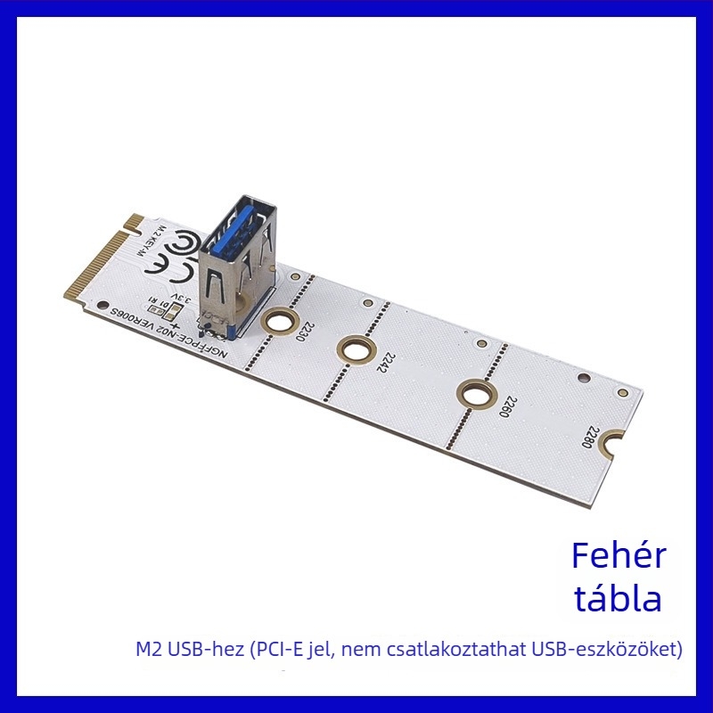 LUOJING Ngffp4x-n02 M.2 Key M PCIe NVMe adapter LED-es NGFF 4x jel