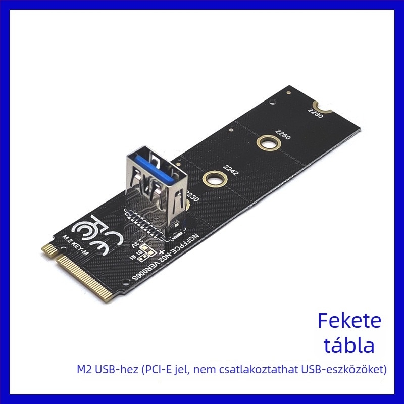LUOJING Ngffp4x-n02 M.2 Key M PCIe NVMe adapter LED-es NGFF 4x jel