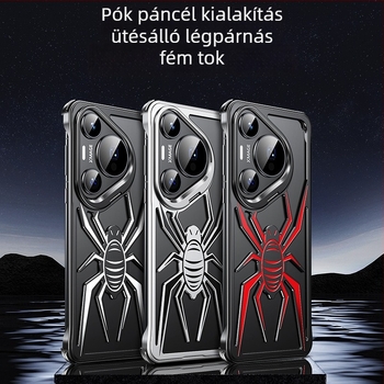 Huawei P70 Pro objektív tartó, Spider Shell fém keretű telefontok, ütésálló