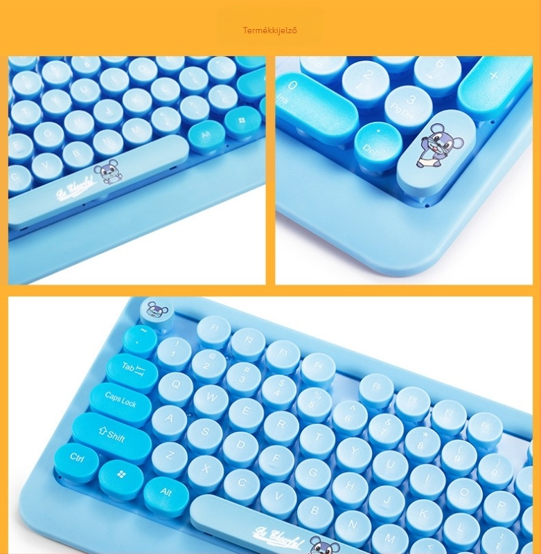 K68 vezeték nélküli billentyűzet és egér készlet, 1600 DPI, USB csatlakozás, Plug-and-Play, Multimédiás billentyűk, Ergonomikus, 1 éves garancia