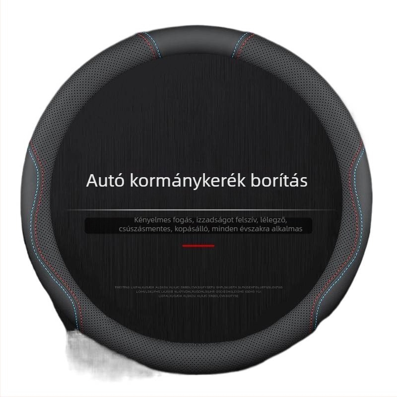 Kormánykerék huzat Nappa antibakteriális bőrből, sportos stílus, univerzális felszerelés, minden évszakra
