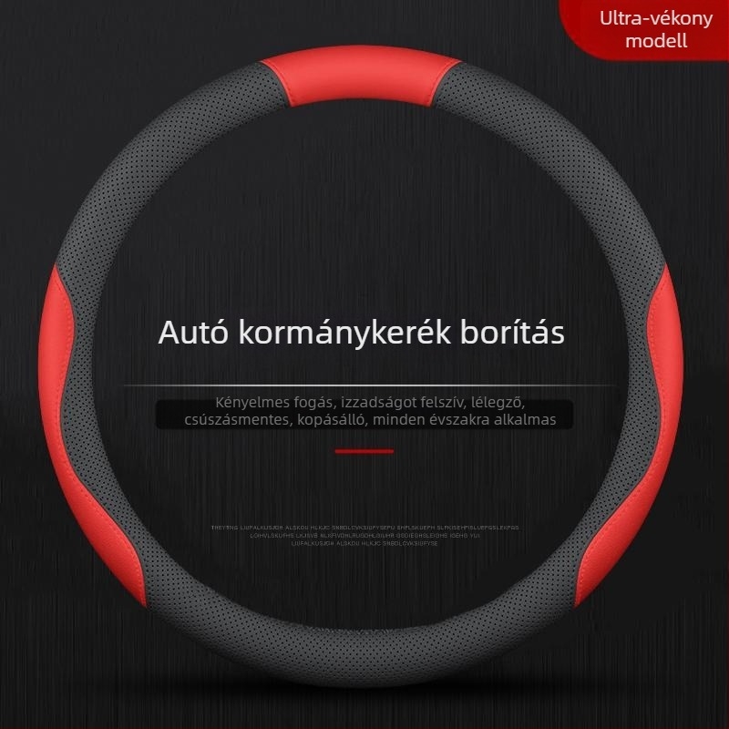 Kormánykerék huzat Nappa antibakteriális bőrből, sportos stílus, univerzális felszerelés, minden évszakra