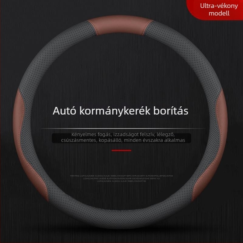 Kormánykerék huzat Nappa antibakteriális bőrből, sportos stílus, univerzális felszerelés, minden évszakra