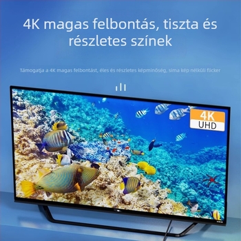 DP–HDMI adapter, alumínium ötvözet, 4K konverter, DP interfész, magas minőségű chip