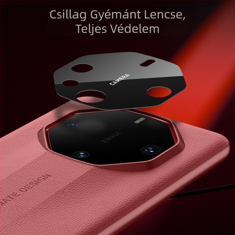 Huawei Mate60 RS bőrtok - teljes készlet, kézzel készített, sima bőr, hőelvezetés, leesés elleni védelem, ujjonlenyomat-mentes